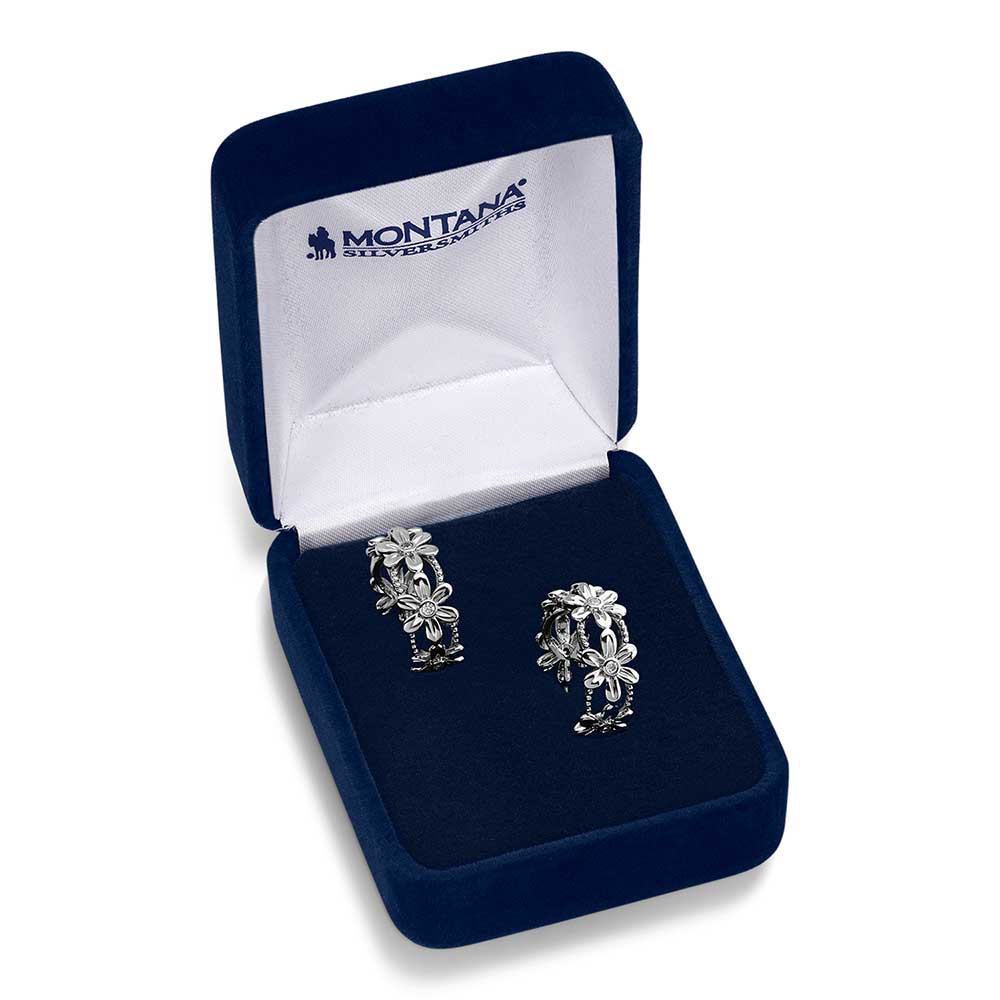 Crazy Daisies Hoop Earrings