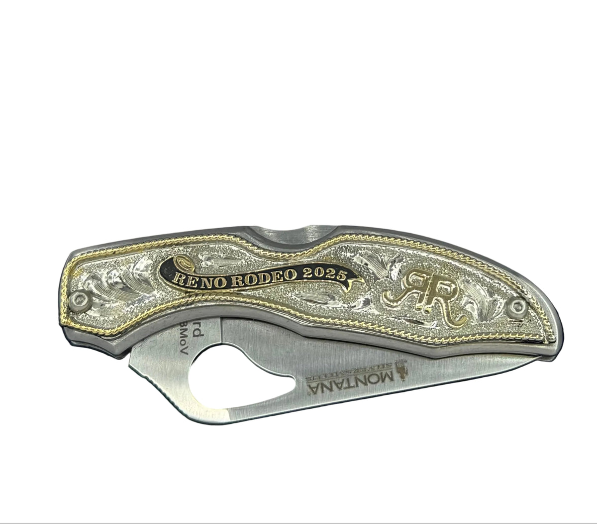 2025 Reno Rodeo Banner & RR Brand Silver Knife