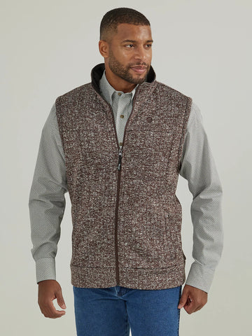 Wrangler Brown Knit Vest Mens