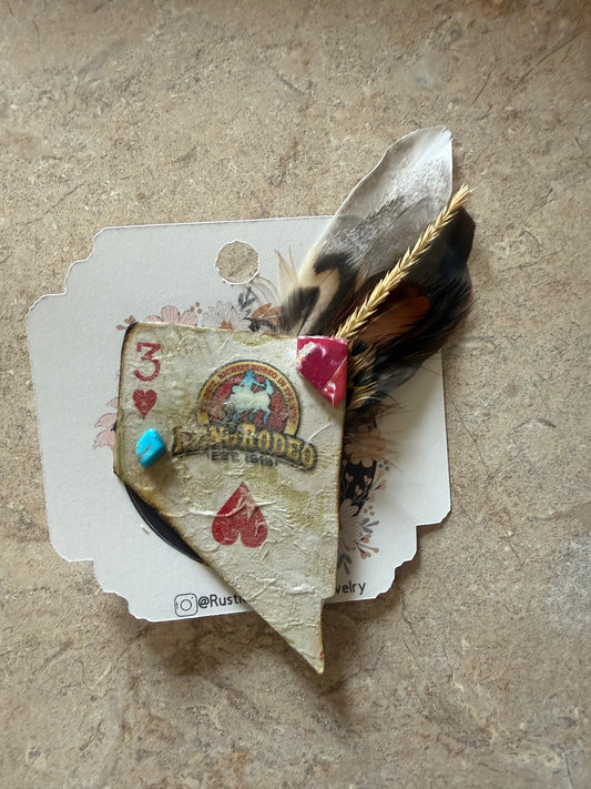Rustic Feather Card Feather