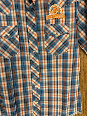 Wrangler Men's Sunset Blue Plaid