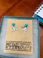 RR Turquoise Post Earrings