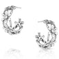 Crazy Daisies Hoop Earrings