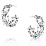 Crazy Daisies Hoop Earrings