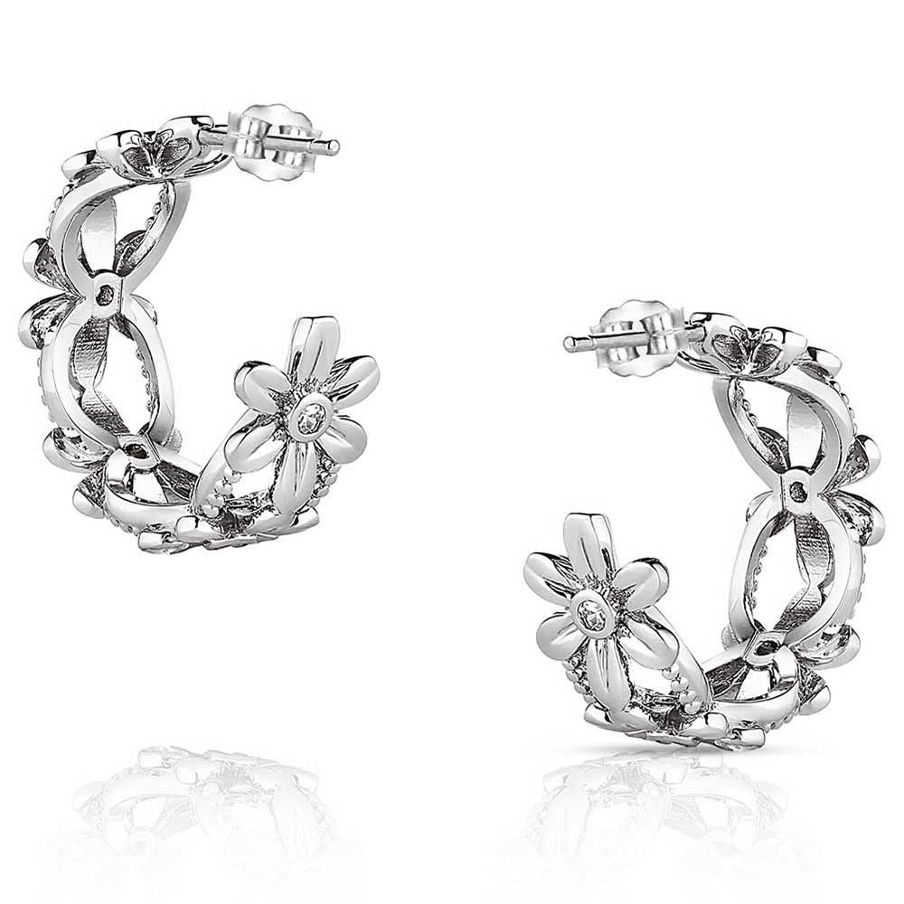 Crazy Daisies Hoop Earrings
