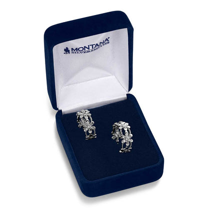 Crazy Daisies Hoop Earrings