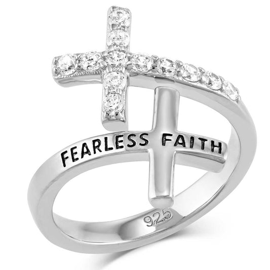 Fearless Faith Cross Ring