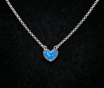 Hidden Lake Glacial Pools Heart Necklace