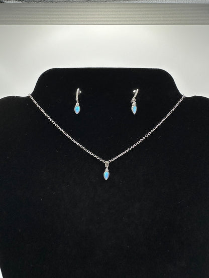 Petite Charm Opal Jewelry Set