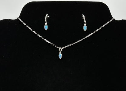 Petite Charm Opal Jewelry Set