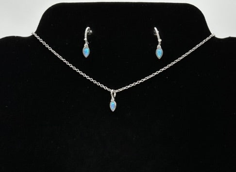 Petite Charm Opal Jewelry Set