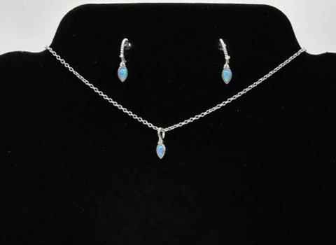 Petite Charm Opal Jewelry Set