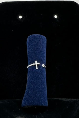 Faith On Full Cross Ring