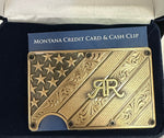 RR Bronze Flag Credit Card Holder Money Clip