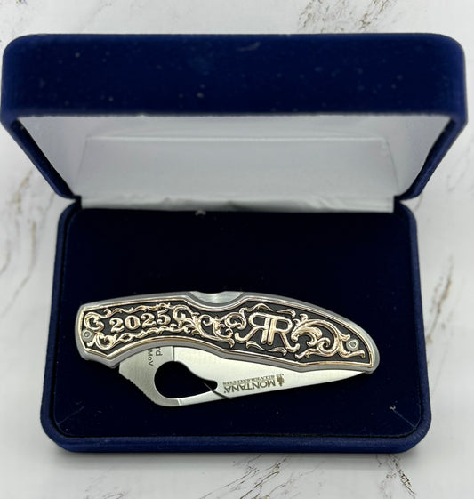 2025 RR Copper & Black Filigree Knife