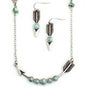 WYO-HORSE ARROW CHAIN WITH TURQUOISE SET J199S