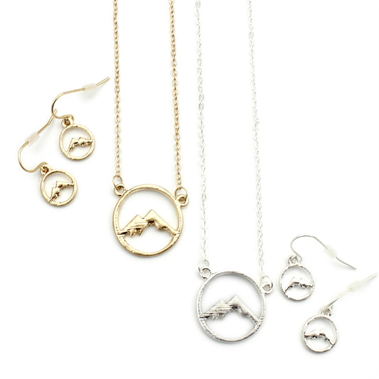 WYO-HORSE MOUNTAIN CIRCLE NECKLACE SET J276