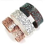 WYO-HORSE SILVER EDEN CUFF JB179S