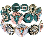 WYO-HORSE STEER SKULL AND SHOTGUN BRACELET JB306TT