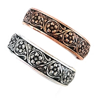 WYO-HORSE MED FLORAL CUFF JB407S