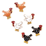 WYO-HORSE PLYMOUTH BLACK CHICKENS JE036BK