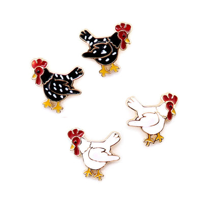 WYO-HORSE PLYMOUTH BLACK CHICKENS JE036BK