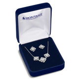 Square Dance Necklace & Earring Set