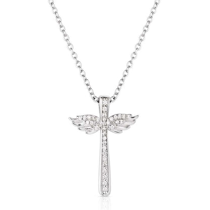 Wings of Faith Cross Necklace
