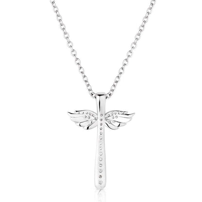 Wings of Faith Cross Necklace
