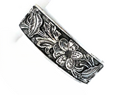 WYO-HORSE Wide Metal Carved Organic Cuff - Silver BRACELET JB405S