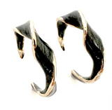 Twist Enamel Hoop Earrings