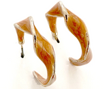 Twist Enamel Hoop Earrings