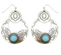 Native Prairie Silver Earrings - Turquoise
