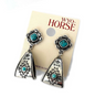 Stirrup Earrings with Native Embellishment - JE464NTV