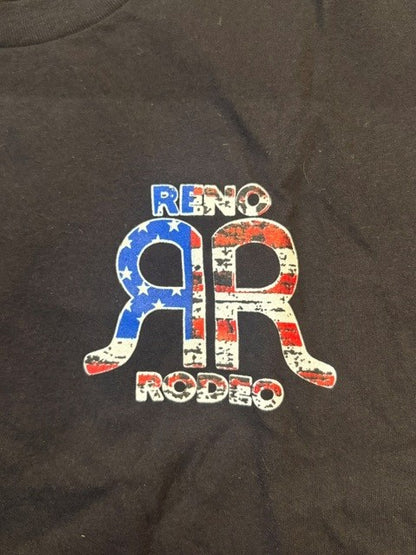 Reno Rodeo Flag T-Shirt BLK26