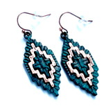 Navajo Woven Earrings - Gold or Patina