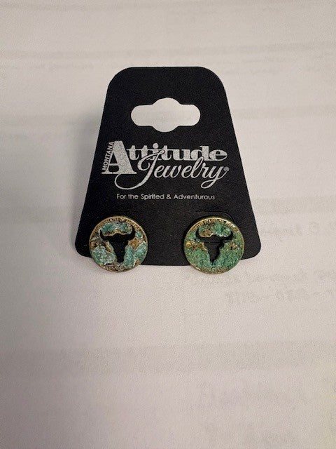 Vintage Nickle Earrings