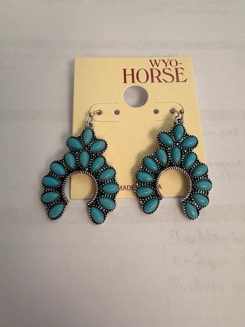 Stone Set Squash Blossom Earrings