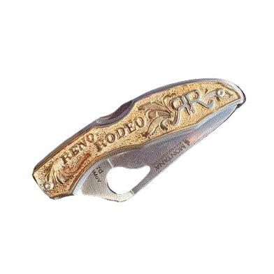 Reno Rodeo Banner Knife - Gold