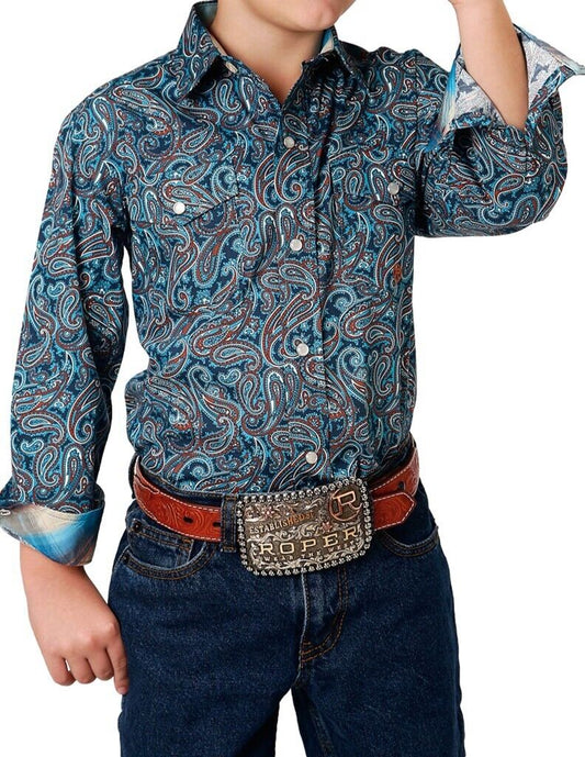 Roper Boys Blue Canyon Paisley