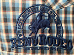 Roper Plaid Blue Check L/S Men's  Snap Shirt 100% Cotton
