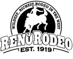Wrangler G/S Men's Blue/White Plaid One Pocket Western Short Sleeve Shirt -  w/ Reno Rodeo Logo