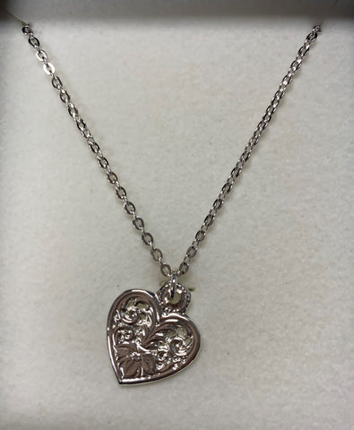 Montana Silversmiths Flower in Heart Necklace
