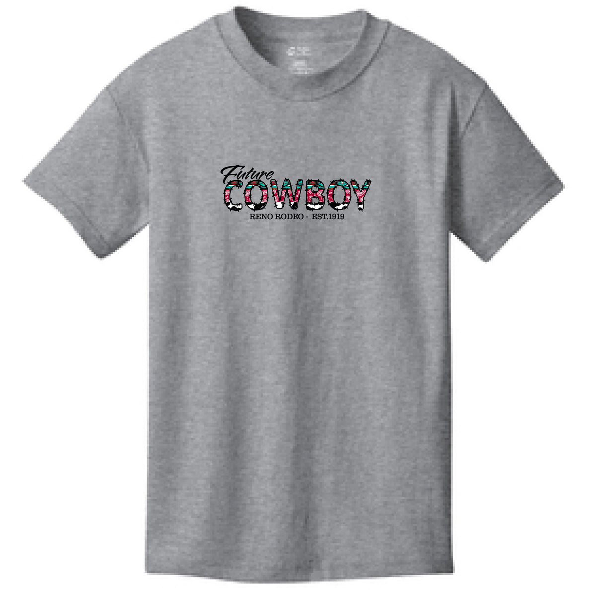 Future Cowboy Toddler & Youth Crew Necked Tee - Heather Grey