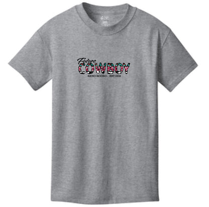 Future Cowboy Toddler & Youth Crew Necked Tee - Heather Grey