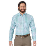 Wrangler Riata Plaid Print Men's Button-Down Long Sleeve Shirt - w/ Reno Rodeo Logo