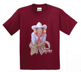 Youth Old Time Cowgirl Tee -Cardinal Red