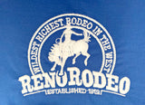Wrangler Women's Blue L/S Snap Shirt Reno Rodeo Logo